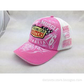 Sandwich Bill 5 Panel Cotton Baseball Cap Hat with Printing